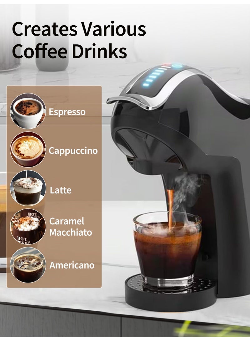 بريتيل ماكينة قهوة إسبريسو 4 في 1، ضغط ١٩ بار، متعددة الكبسولات، ماكينة قهوة إسبريسو، ماكينة قهوة كابتشينو، ماكينة لاتيه أمريكانو، إسبريسو ماكياتو - Image 3